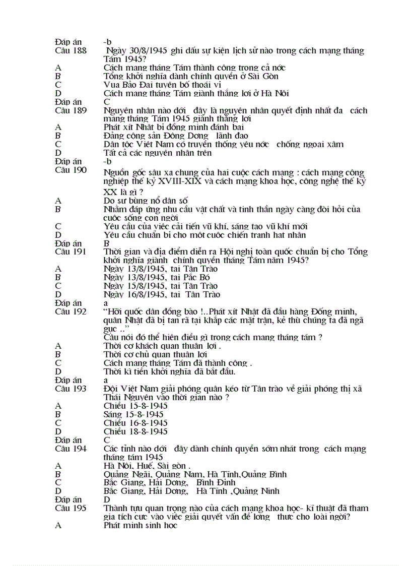 image for page 325 câu hỏi trắc nghiệm lịch sử