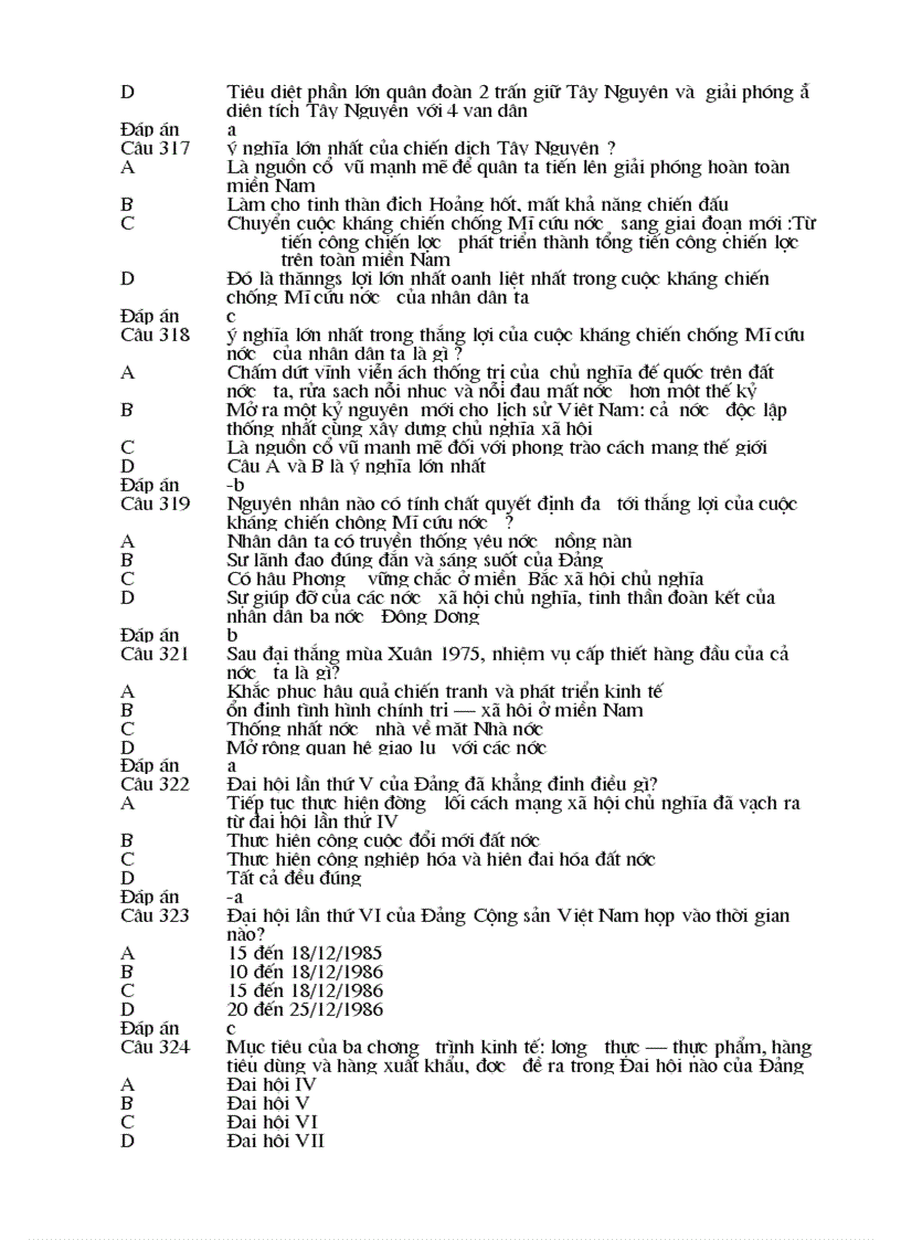 image for page 325 câu hỏi trắc nghiệm lịch sử