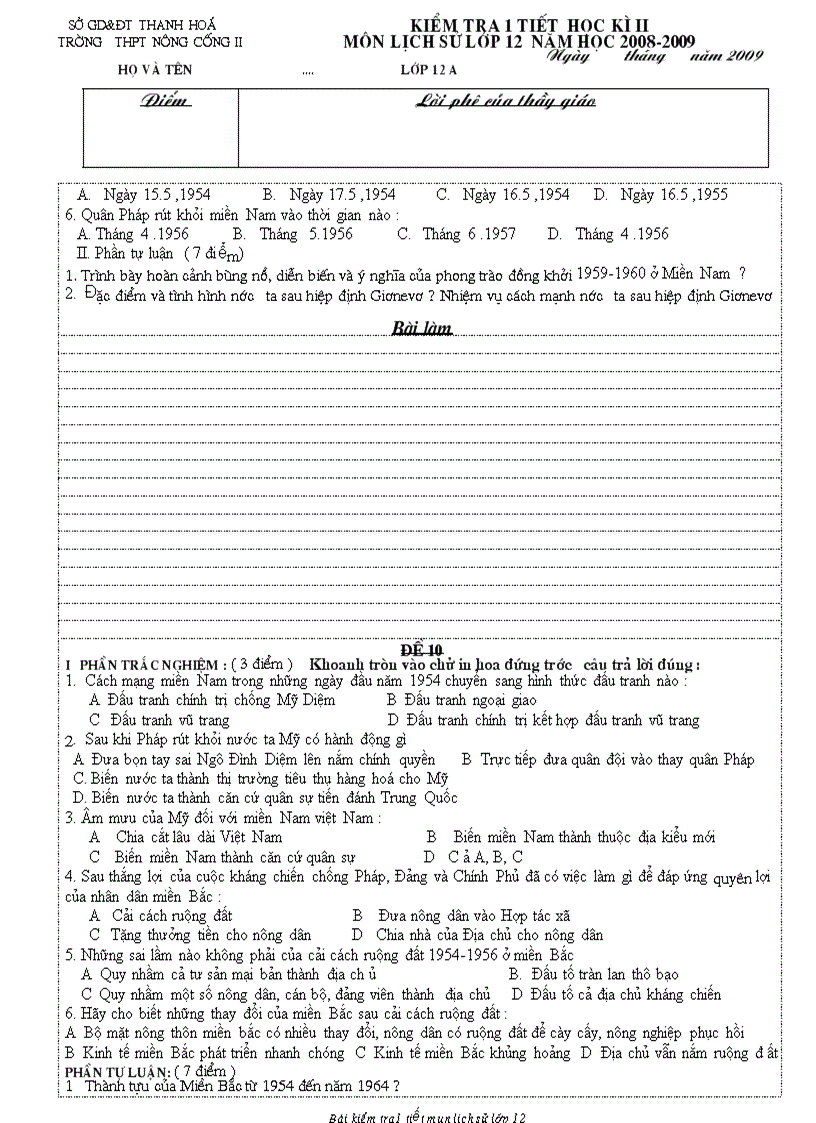 image for page Bai KT 1 tiet Su 12 HK 2