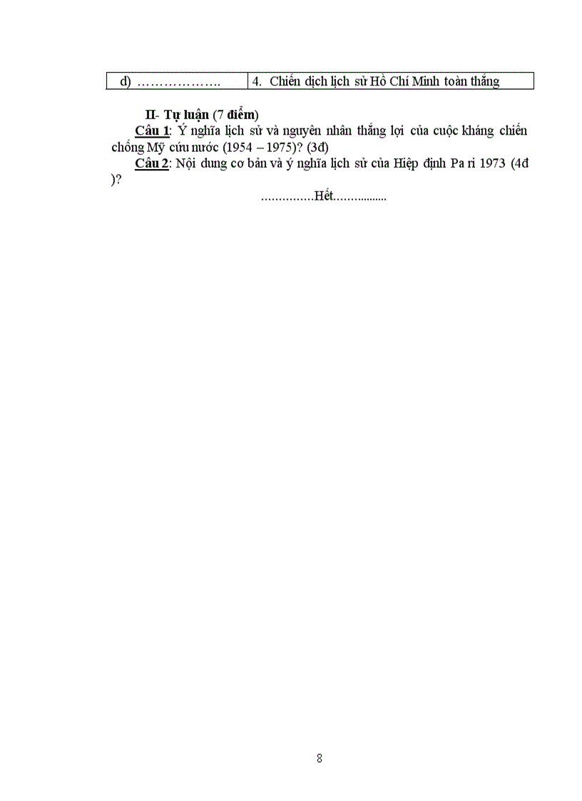 image for page Bộ đề thi HK2 môn lịch sử 9