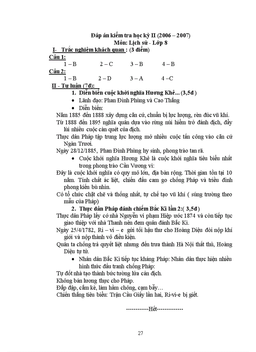 image for page Bộ đề thi HK2 môn lịch sử 9