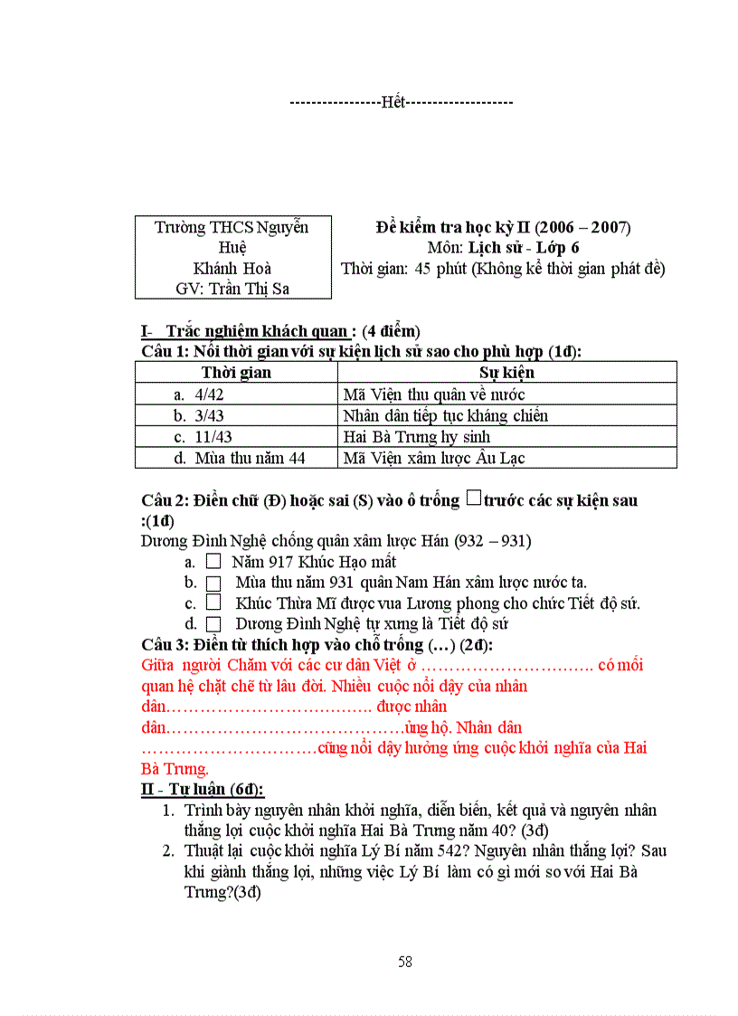 image for page Bộ đề thi HK2 môn lịch sử 9