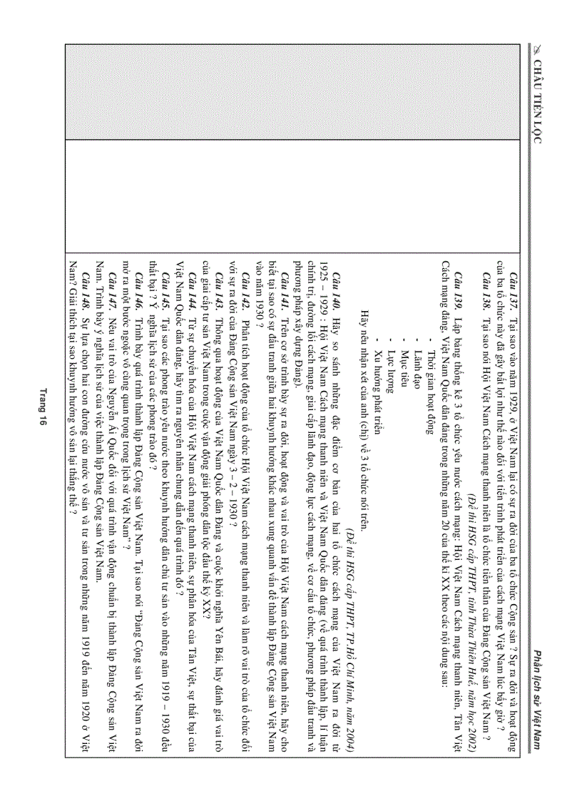 image for page Bộ đề thi luyện tập Môn Sử Phần Sử VN 1858 2000