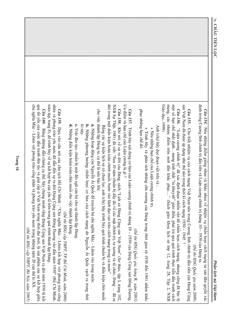 image for page Bộ đề thi luyện tập Môn Sử Phần Sử VN 1858 2000