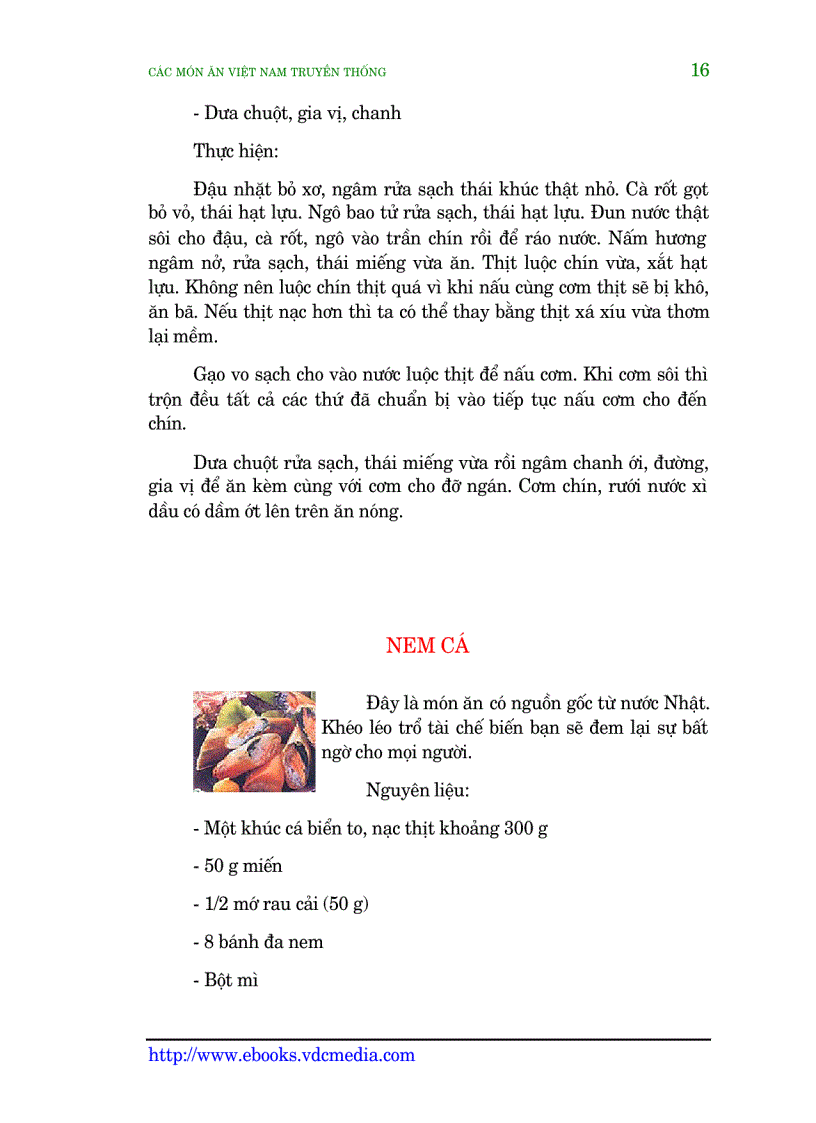 image for page Các món ăn Việt Nam truyền thống