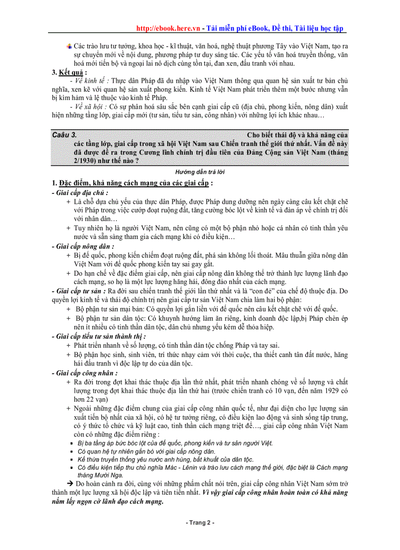 image for page Câu hỏi Ôn tập Lịch sử thi TN Hay rõ ràng