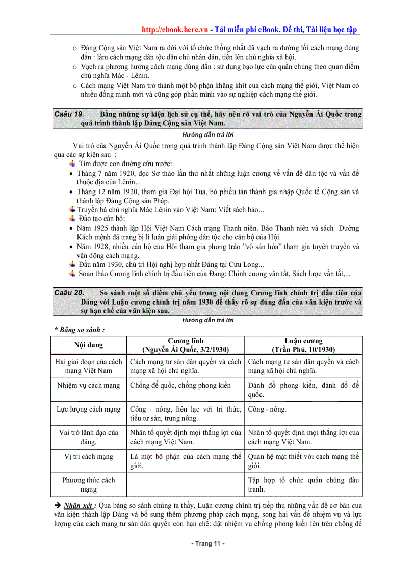 image for page Câu hỏi Ôn tập Lịch sử thi TN Hay rõ ràng