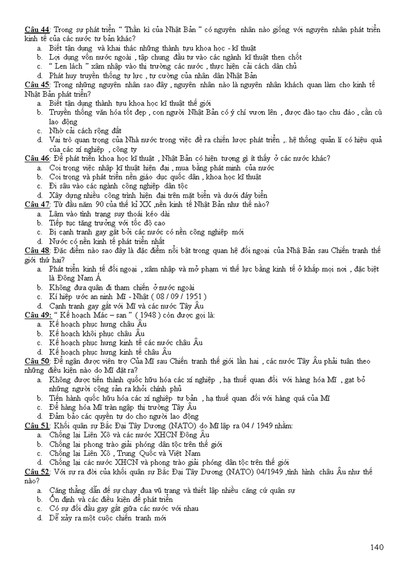 image for page Câu hỏi trắc nghiệm lịch sử 12