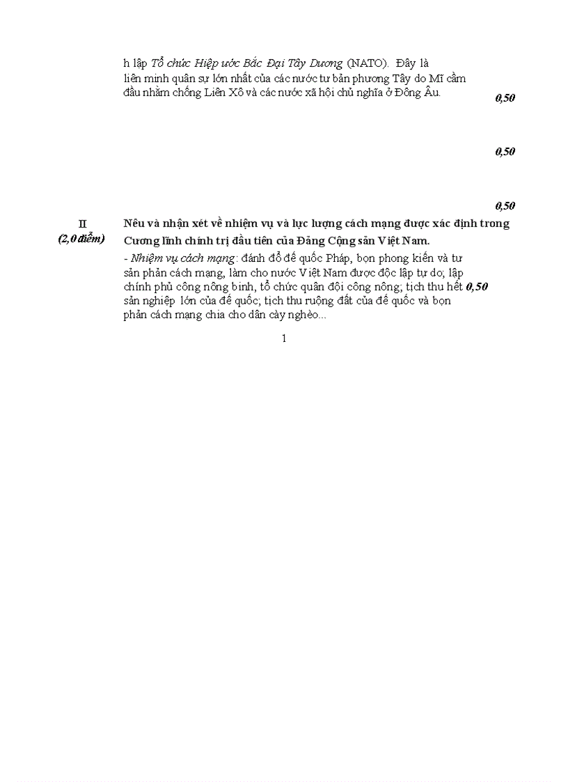 image for page Đáp án đề đh sử khối c 2010