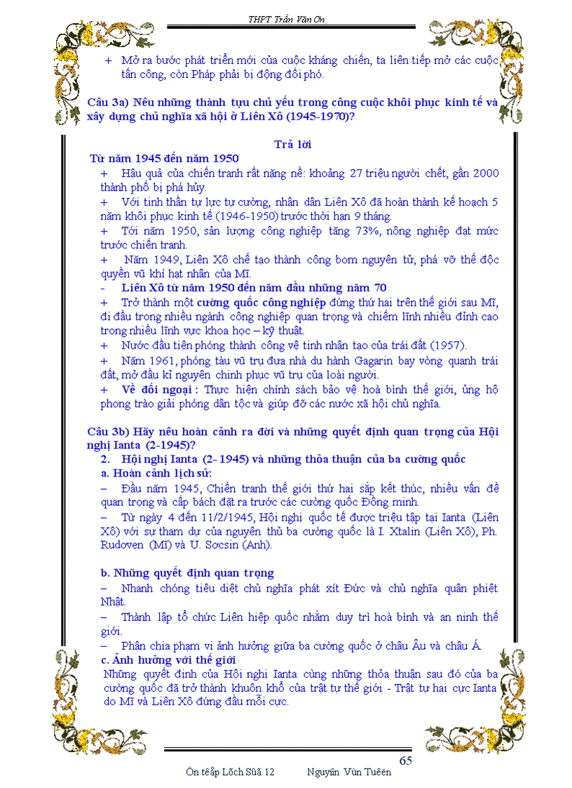 image for page Đề cương ôn tập thi tốt nghiệp THPT môn Lịch sử