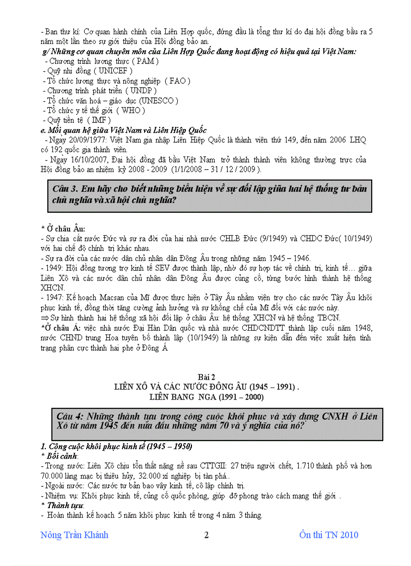 image for page Đề cương ôn thi TN 2010 1