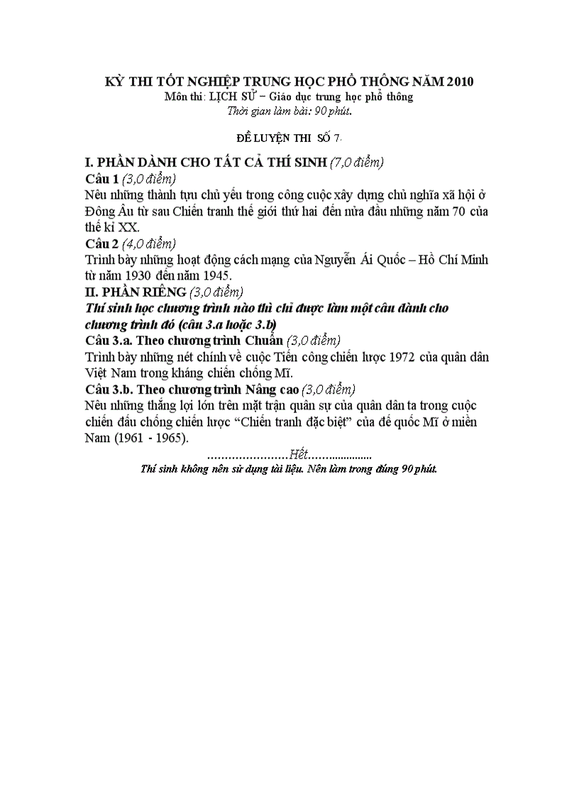 image for page Đề luyện thi TN L Sử 11