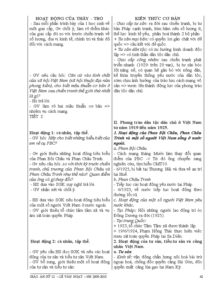 image for page Giáo án 12 nh 2009 2010 mới