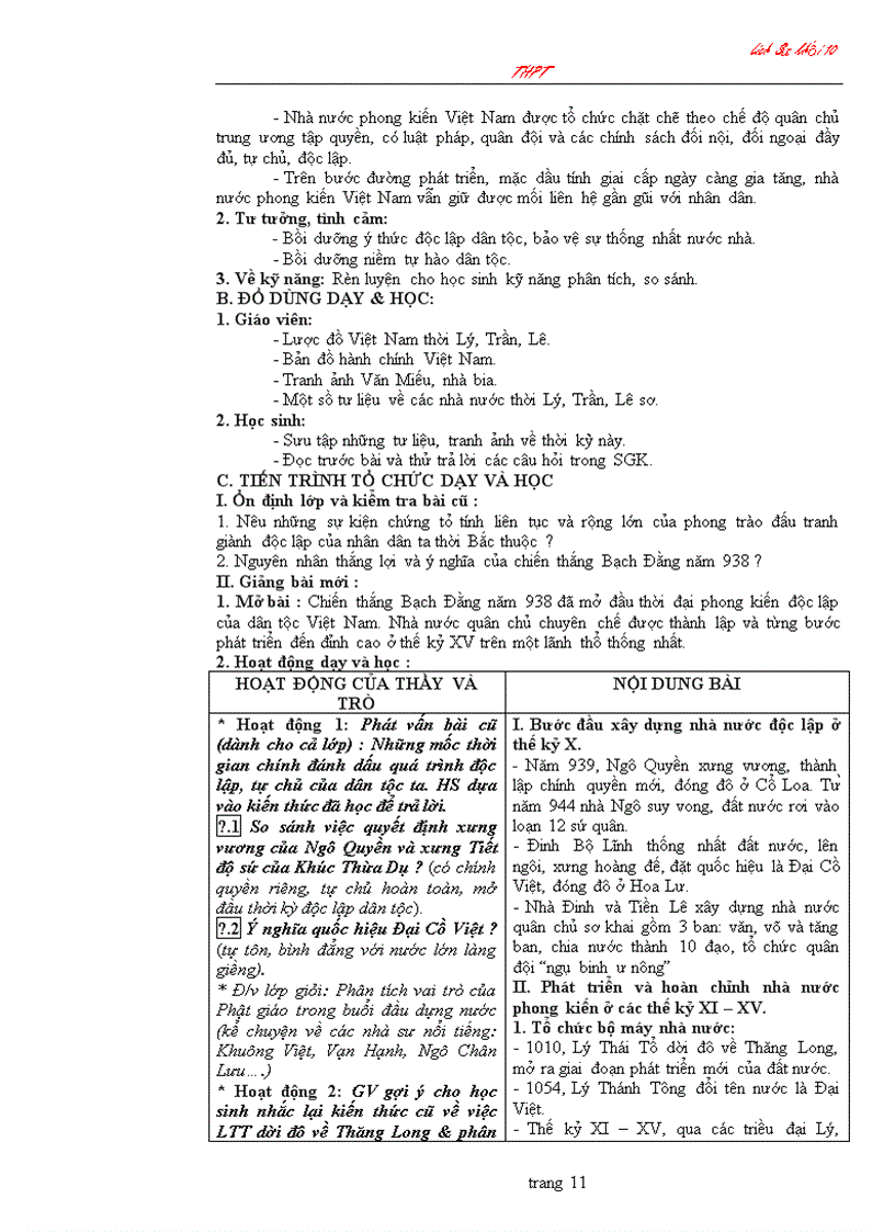 image for page Giao an lich su 10 co ban da chinh sua