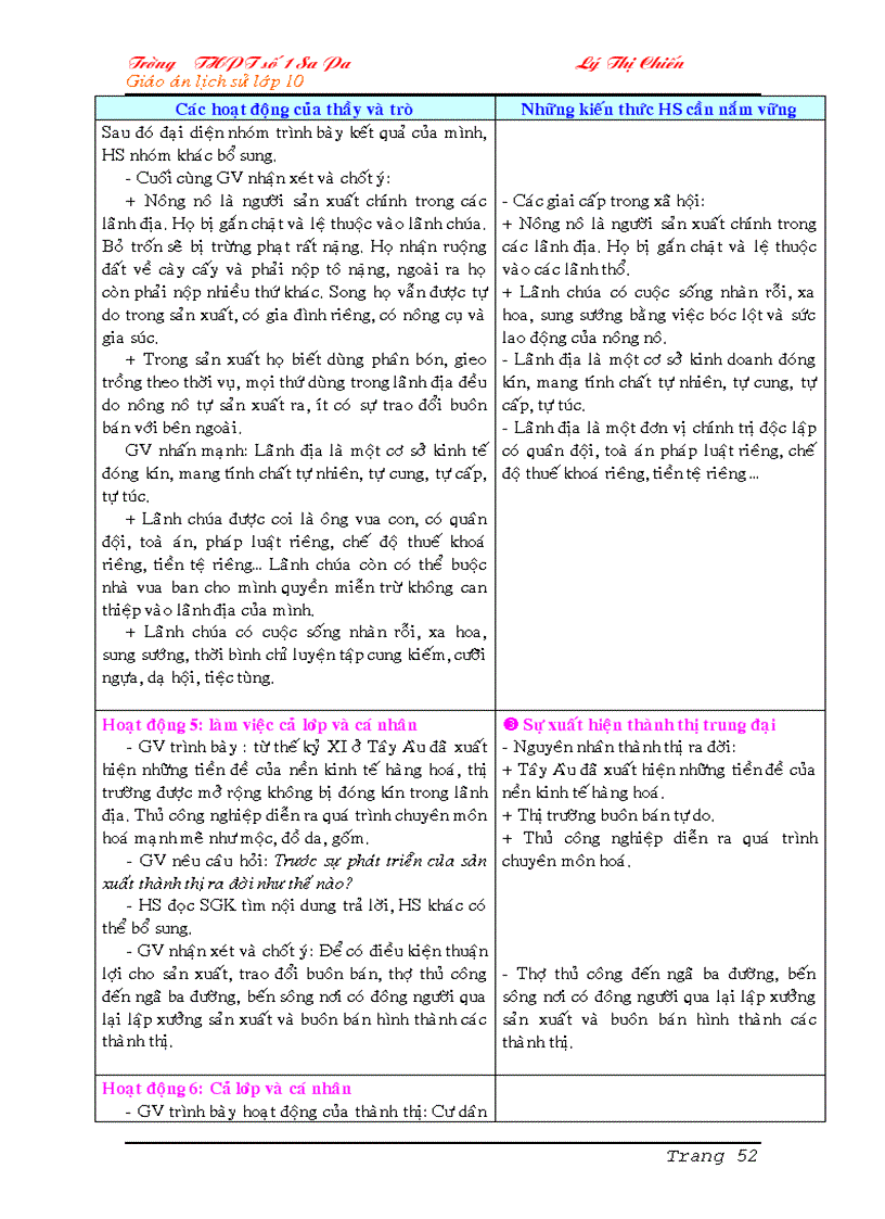 image for page Giáo án Lịch sử 10