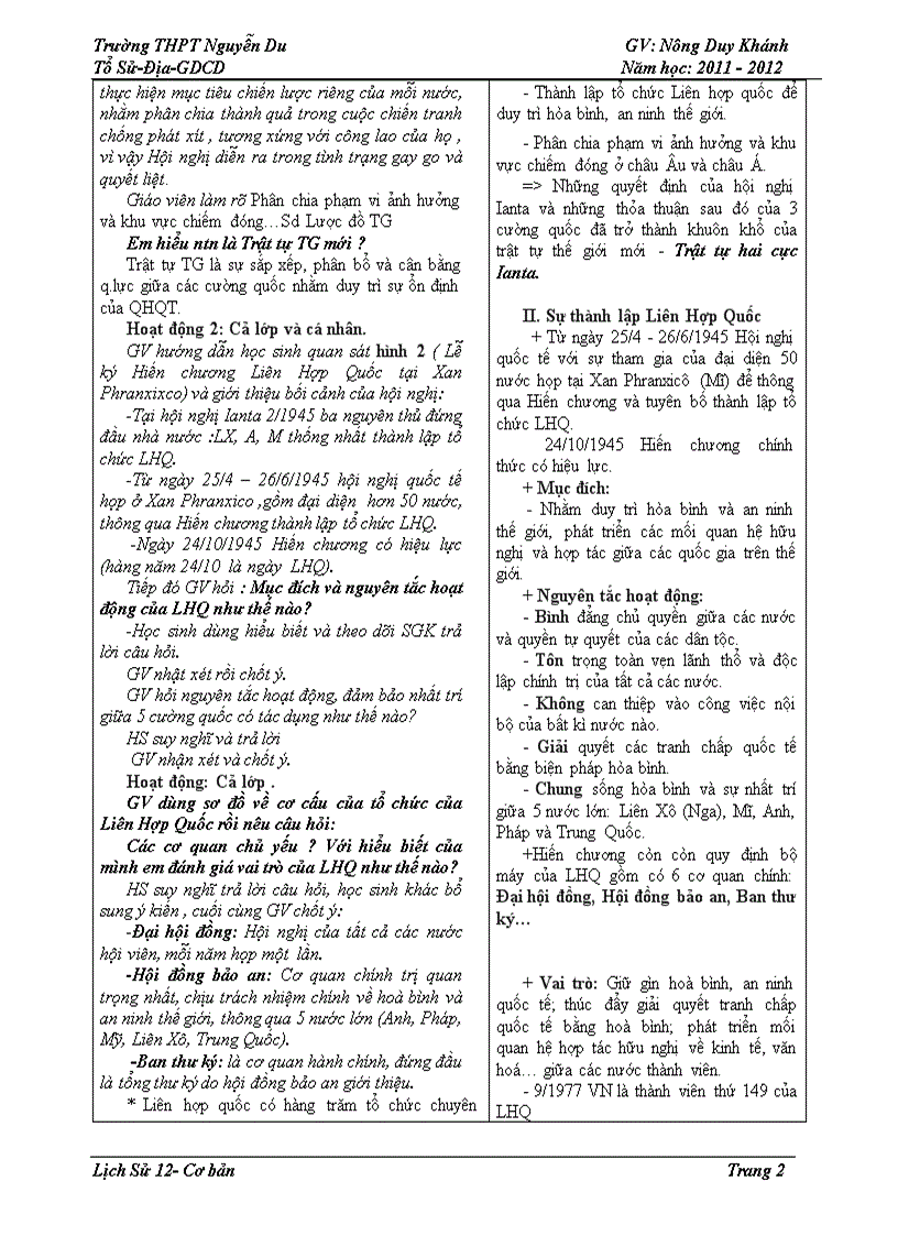 image for page Giáo án lịch sử 12 giảm tải