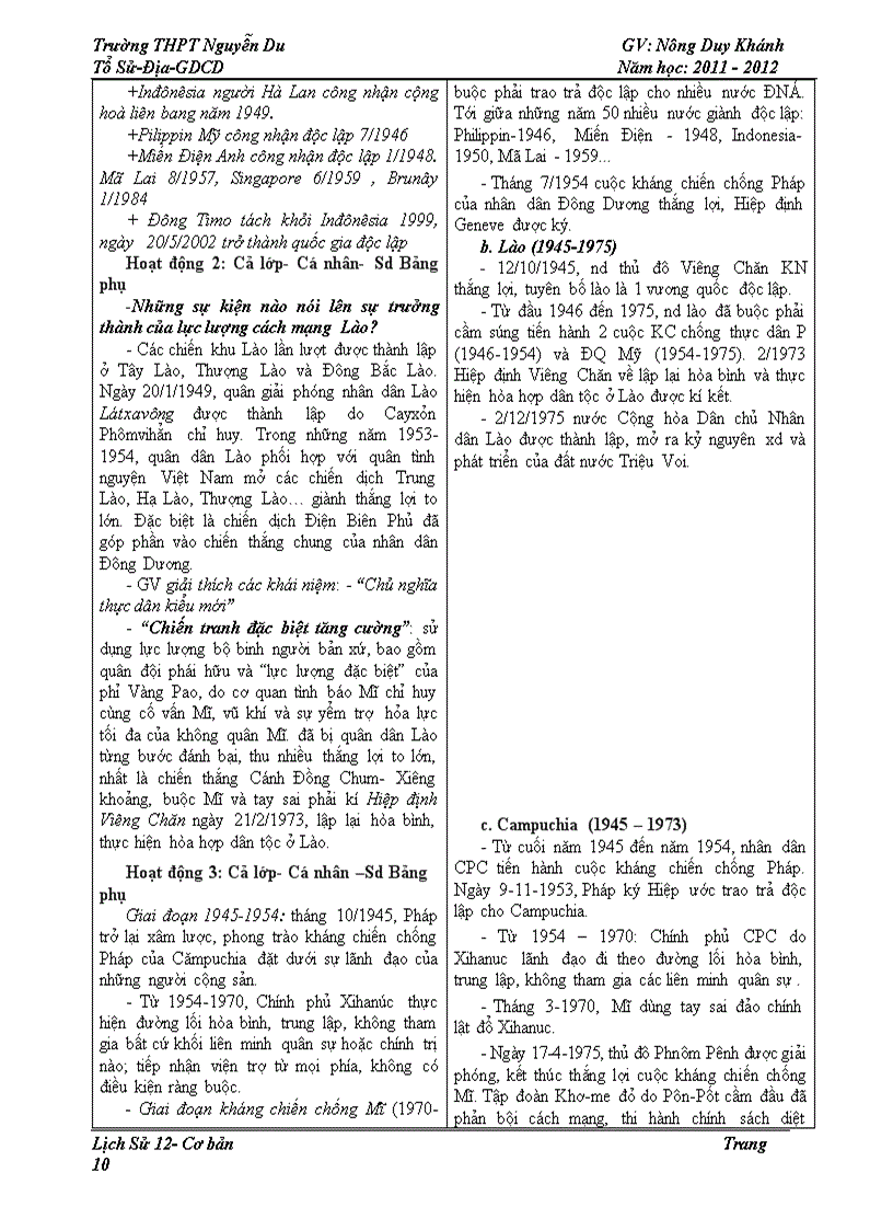 image for page Giáo án lịch sử 12 giảm tải