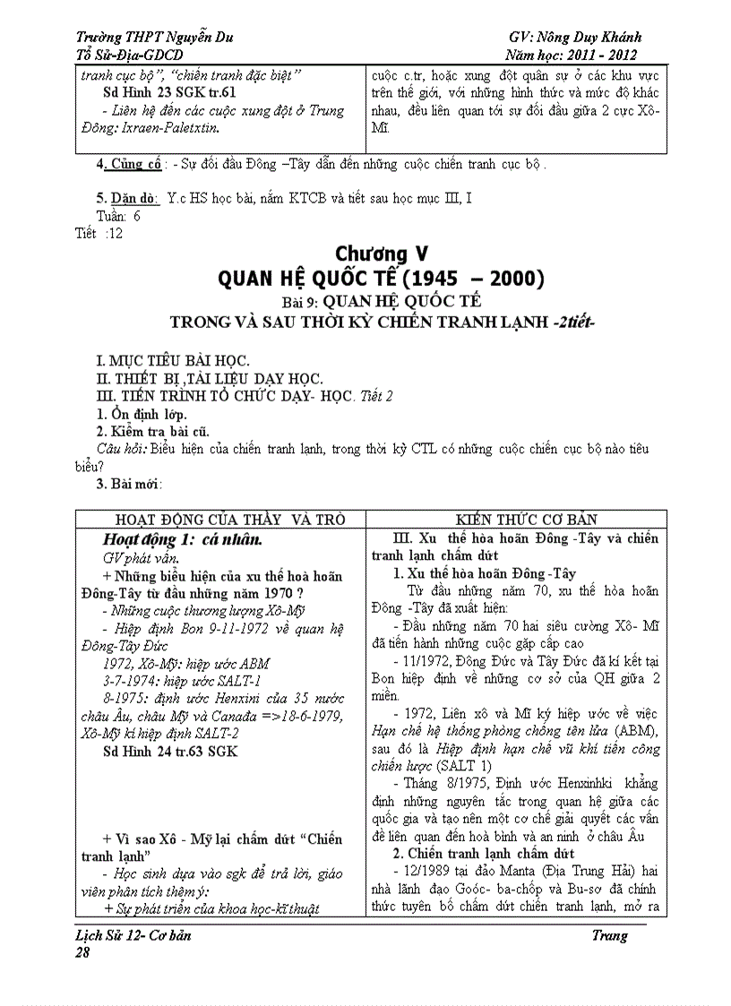 image for page Giáo án lịch sử 12 giảm tải