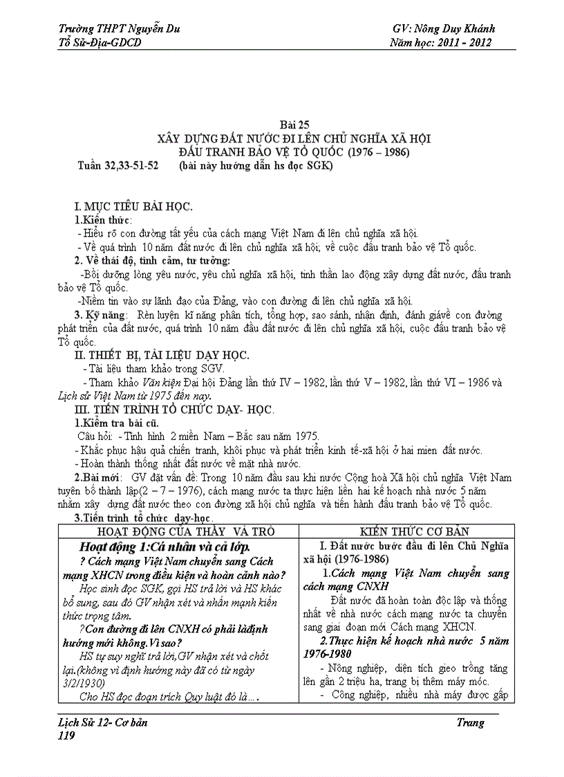 image for page Giáo án lịch sử 12 giảm tải