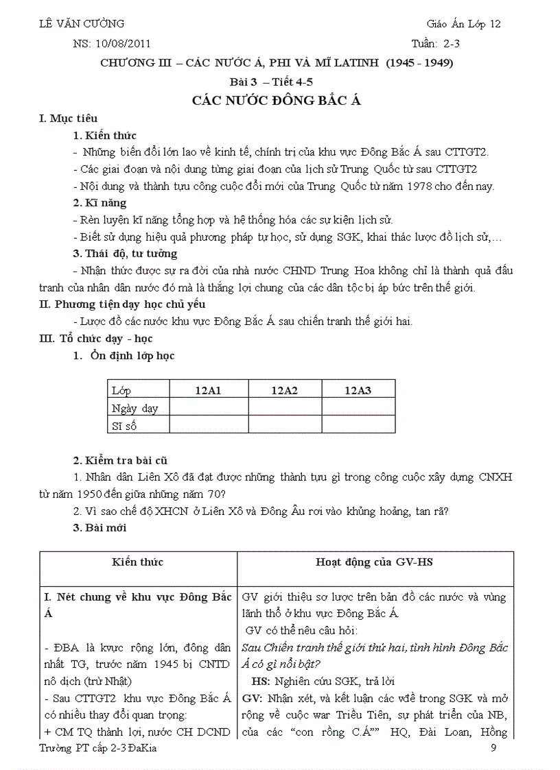image for page Giáo án sử 12 theo chuẩn KT KN đã giảm tải