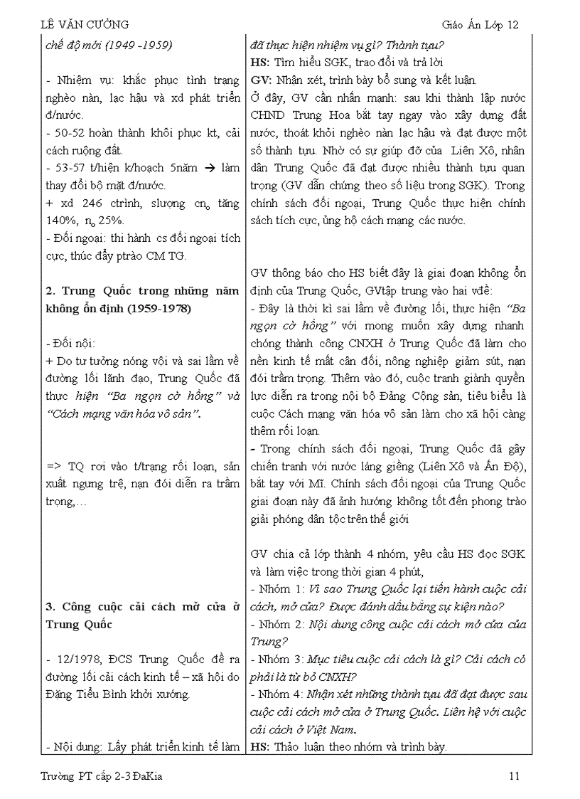 image for page Giáo án sử 12 theo chuẩn KT KN đã giảm tải