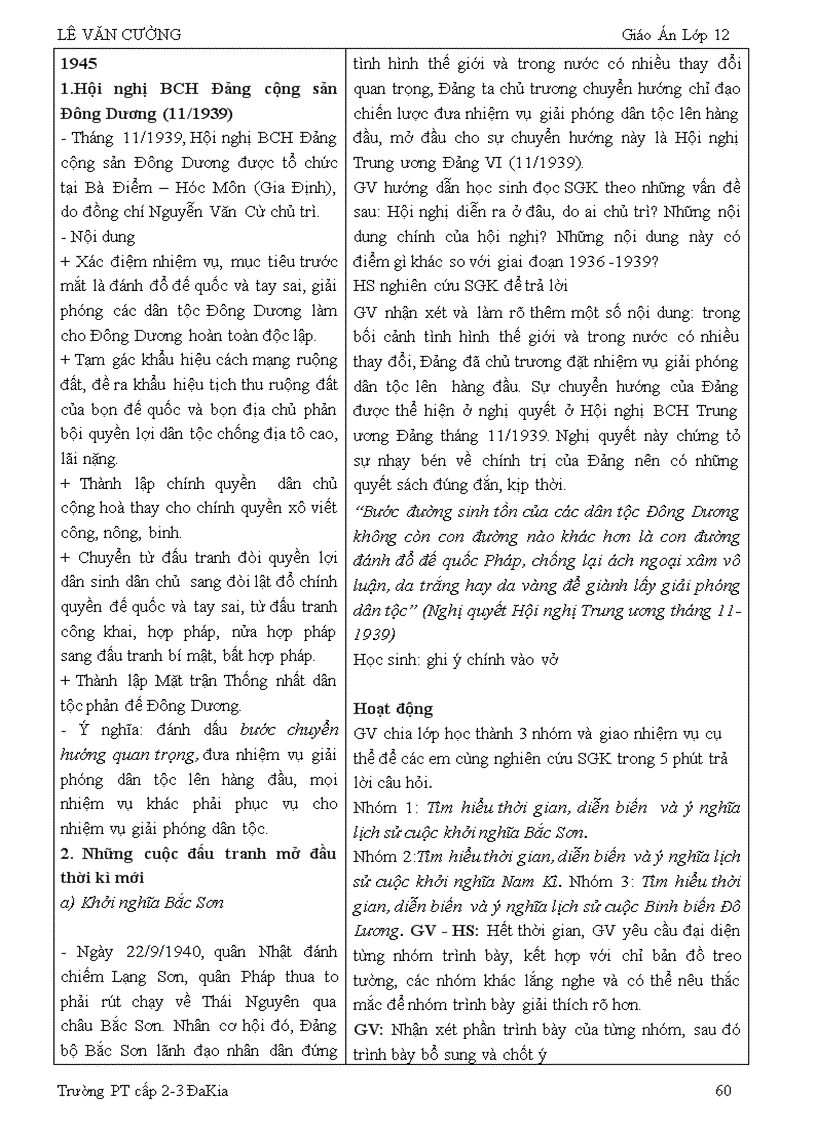 image for page Giáo án sử 12 theo chuẩn KT KN đã giảm tải