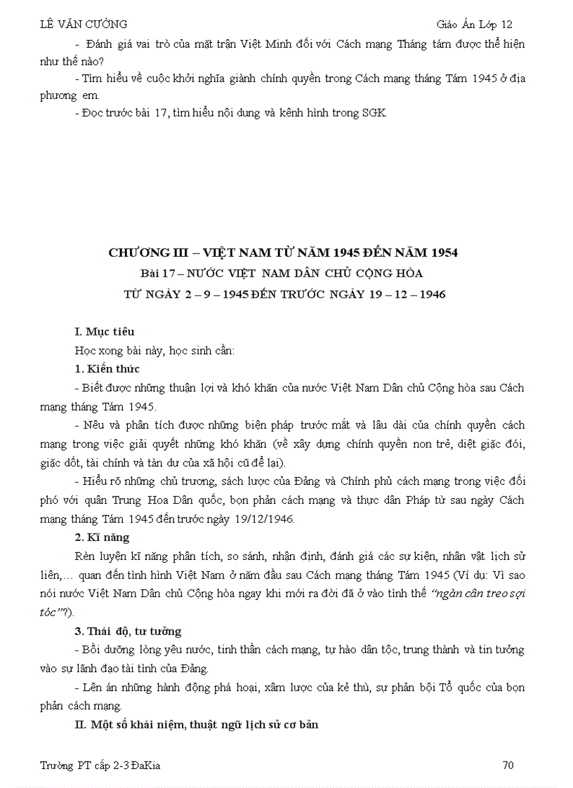 image for page Giáo án sử 12 theo chuẩn KT KN đã giảm tải