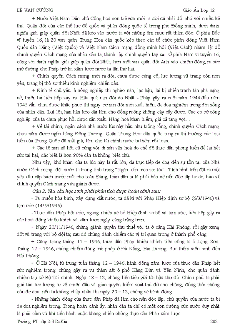 image for page Giáo án sử 12 theo chuẩn KT KN đã giảm tải