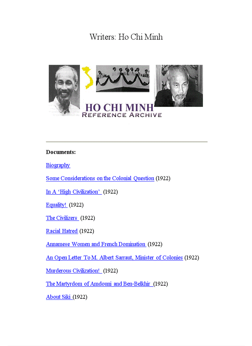 image for page Ho Chi Minh on marxists org