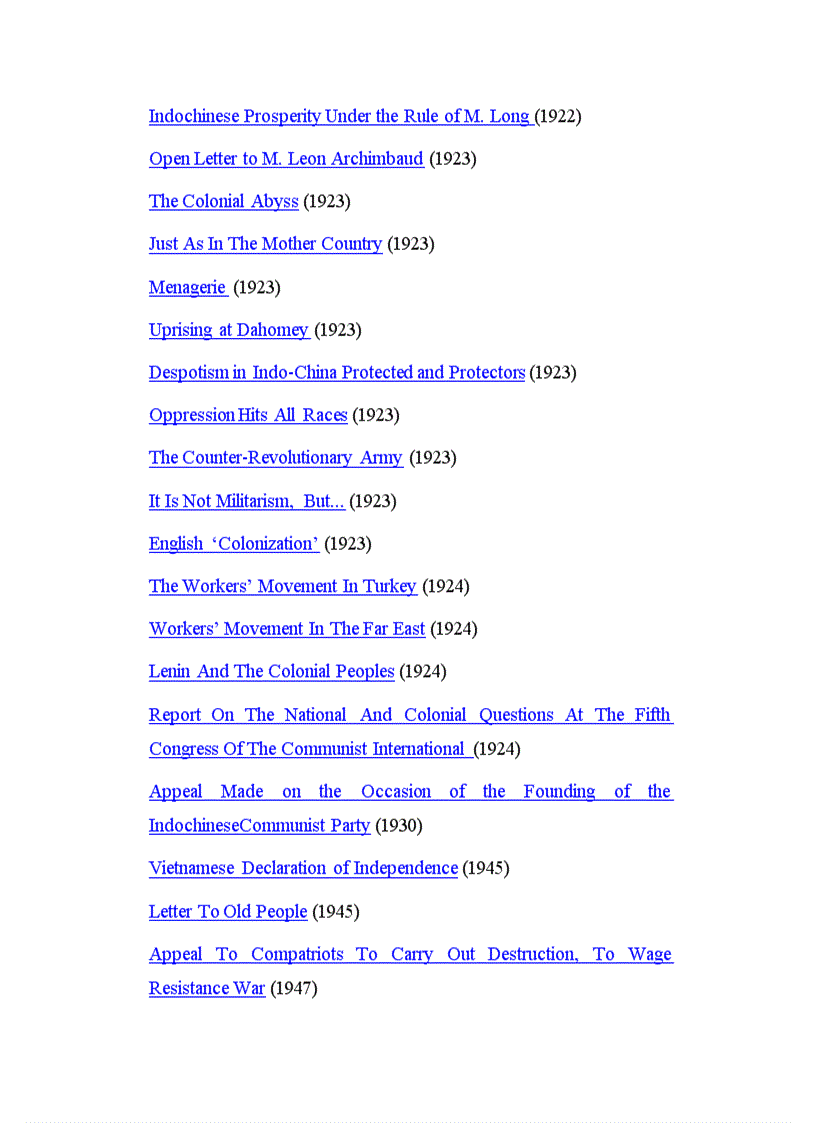 image for page Ho Chi Minh on marxists org