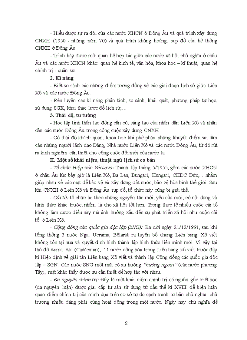 image for page Hướng dẫn dạy học theo chuẩn kiến thức kĩ năng Môn Lịch Sử lớp 12