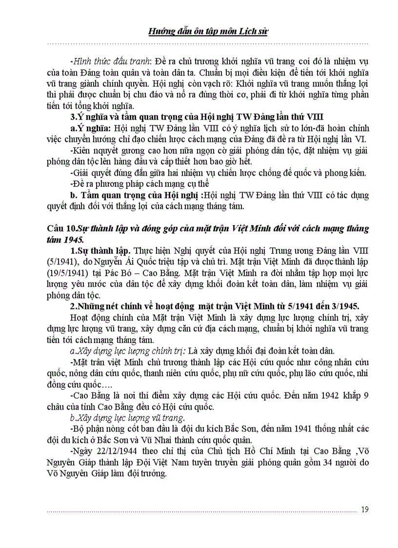 image for page Hướng dẫn ôn tập môn lịch sử