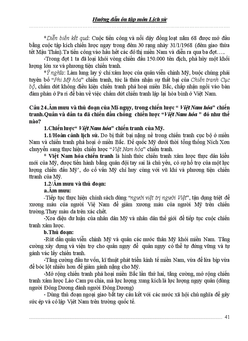 image for page Hướng dẫn ôn tập môn lịch sử