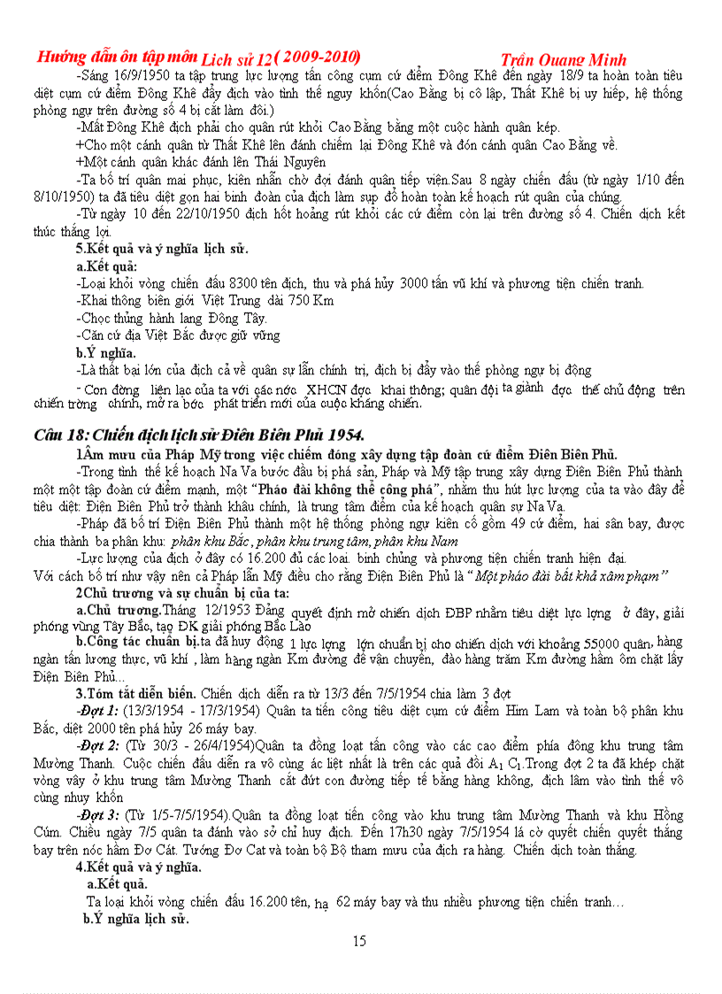 image for page Hướng dẫn ôn thi TNTHPT mon su