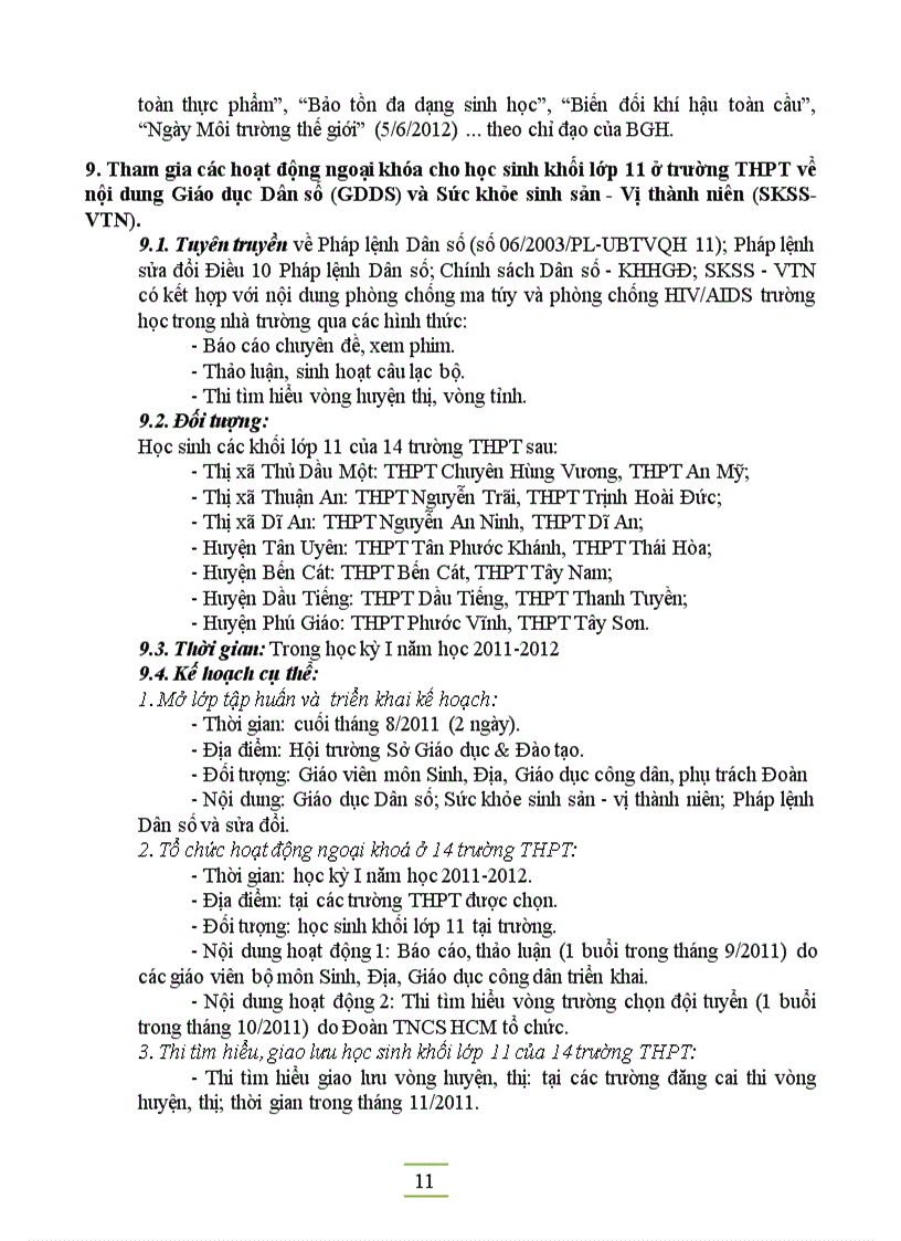 image for page Kế hoạch năm tháng 2011 2012