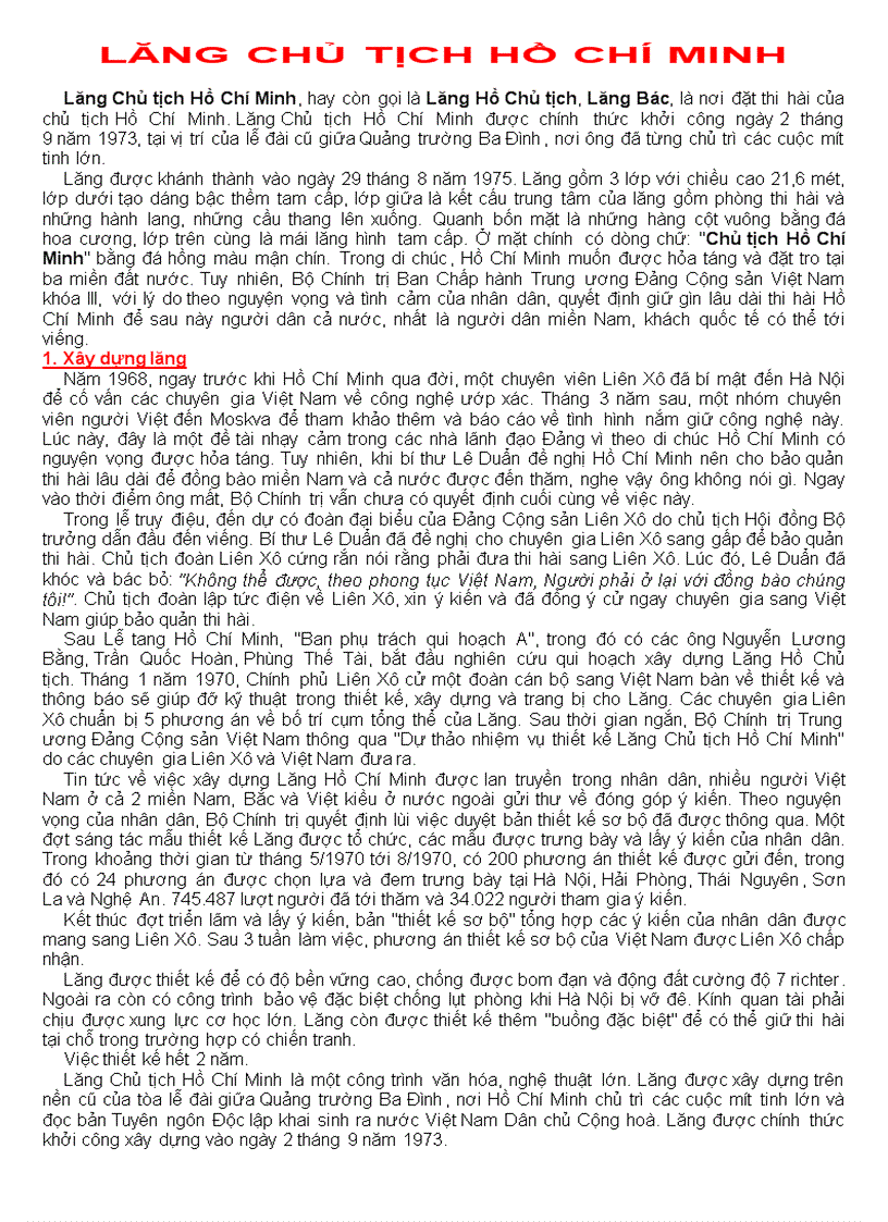 image for page Lăng Chủ tịch Hồ Chí Minh