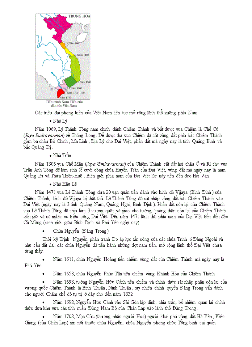 image for page Lãnh thổ Việt Nam qua các thời kì