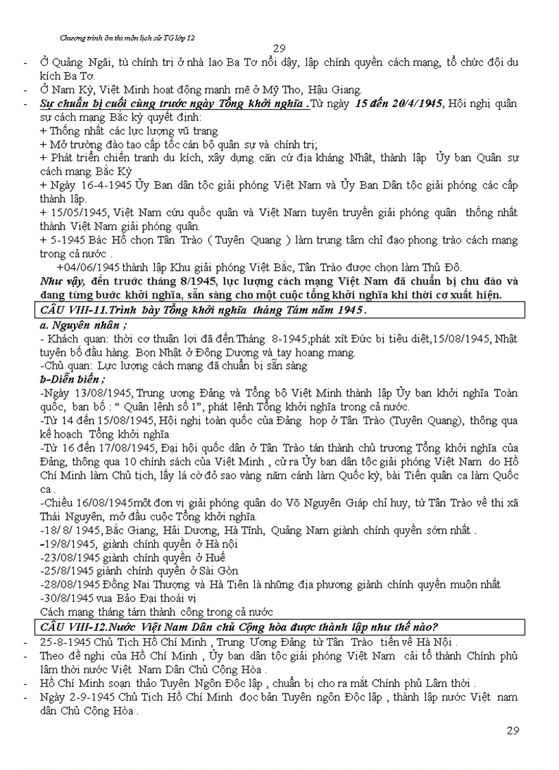 image for page Lịch sử 12 ôn thi