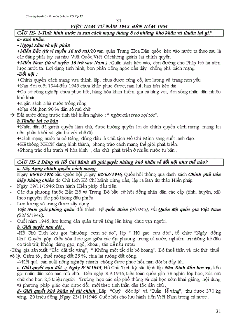 image for page Lịch sử 12 ôn thi