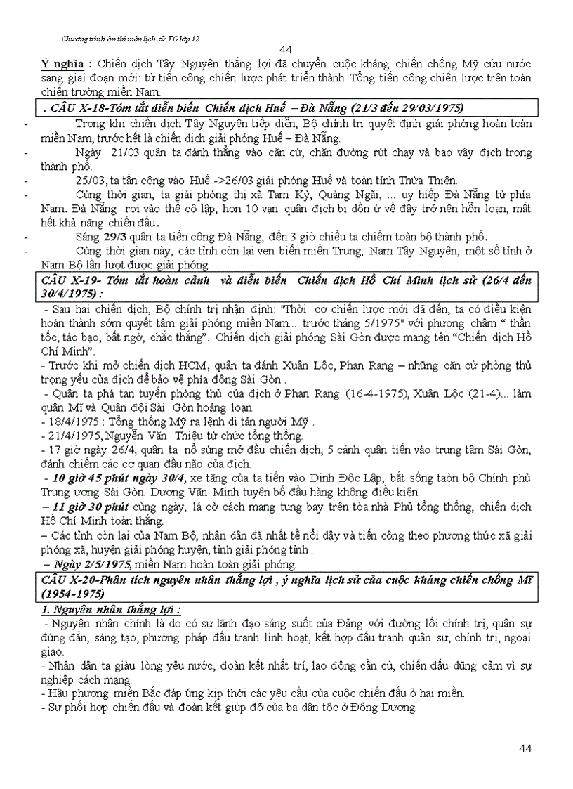 image for page Lịch sử 12 ôn thi