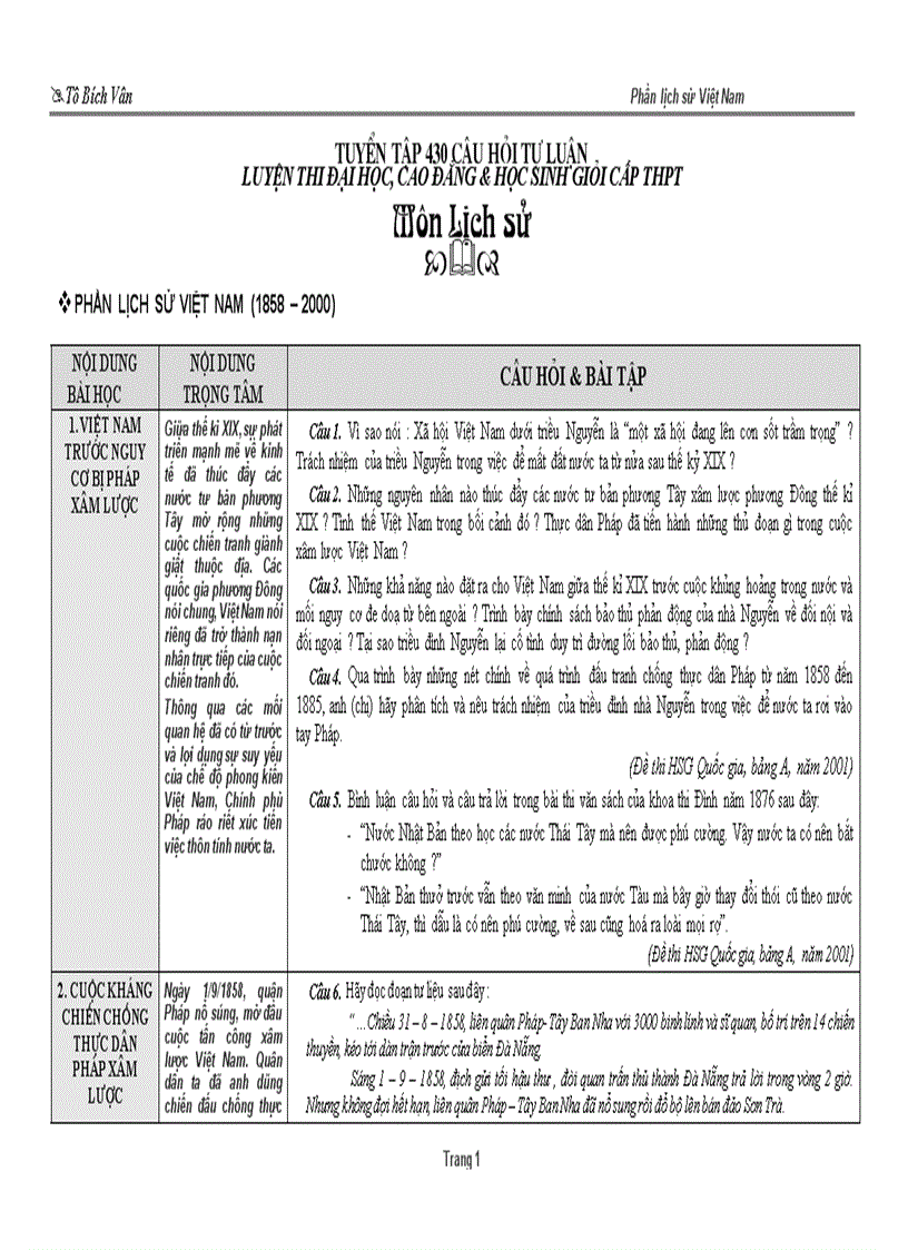 image for page Luyen thi HSG LSVN 12 To Van