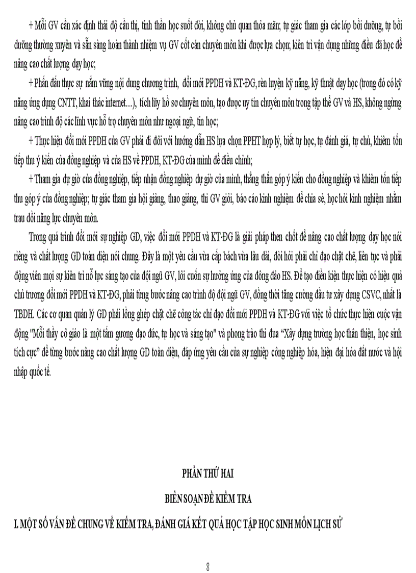 image for page Ma trận kiểnm tra đánh giá Sử