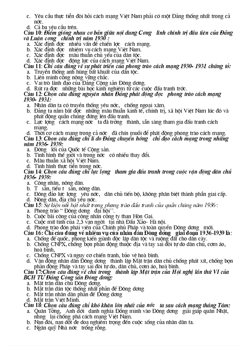 image for page Ngân hàng câu hỏi lịch sử 12