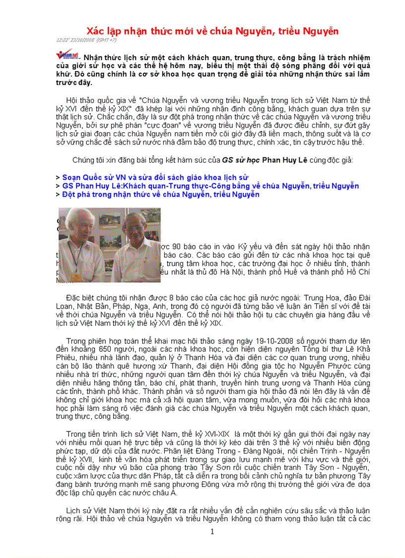 image for page Nhận thức mới về Chúa Nguyễn triều Nguyễn