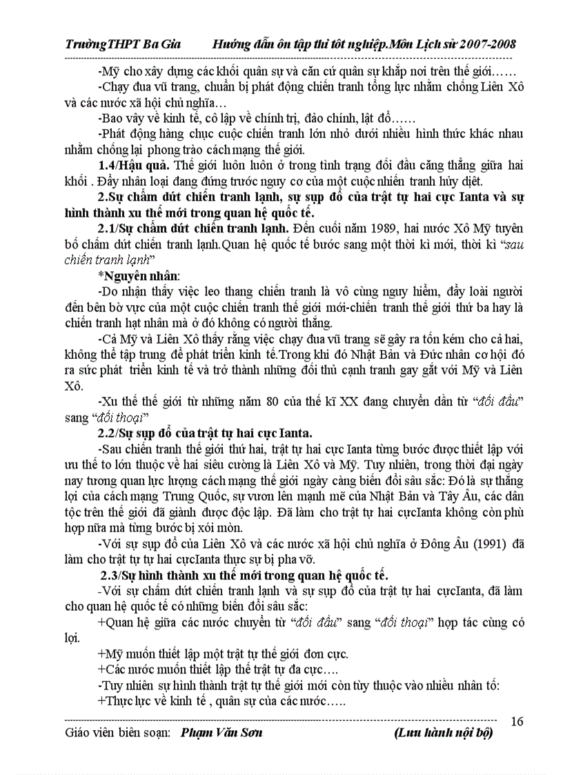 image for page Ôn tâp tốt nghiệp phần lịch sử thế giới