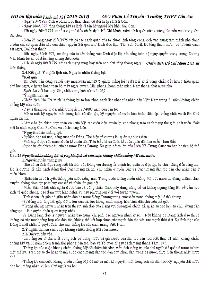 image for page Ôn thi tnthpt lịch sử 2011