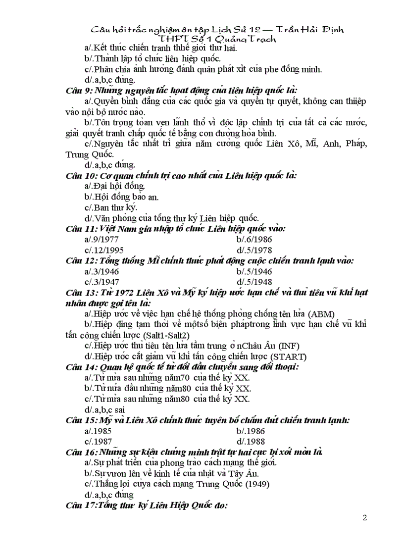 image for page On thii trac nghiem