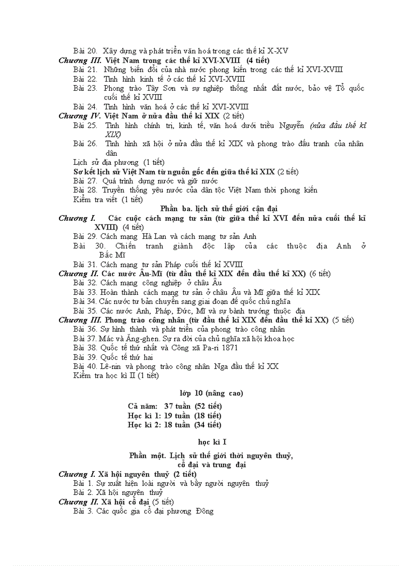 image for page Phân phối chương trình mới 2009 2010