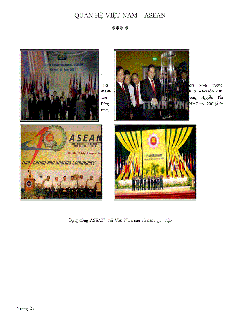 image for page Quan hệ giữa Việt Nam Asean