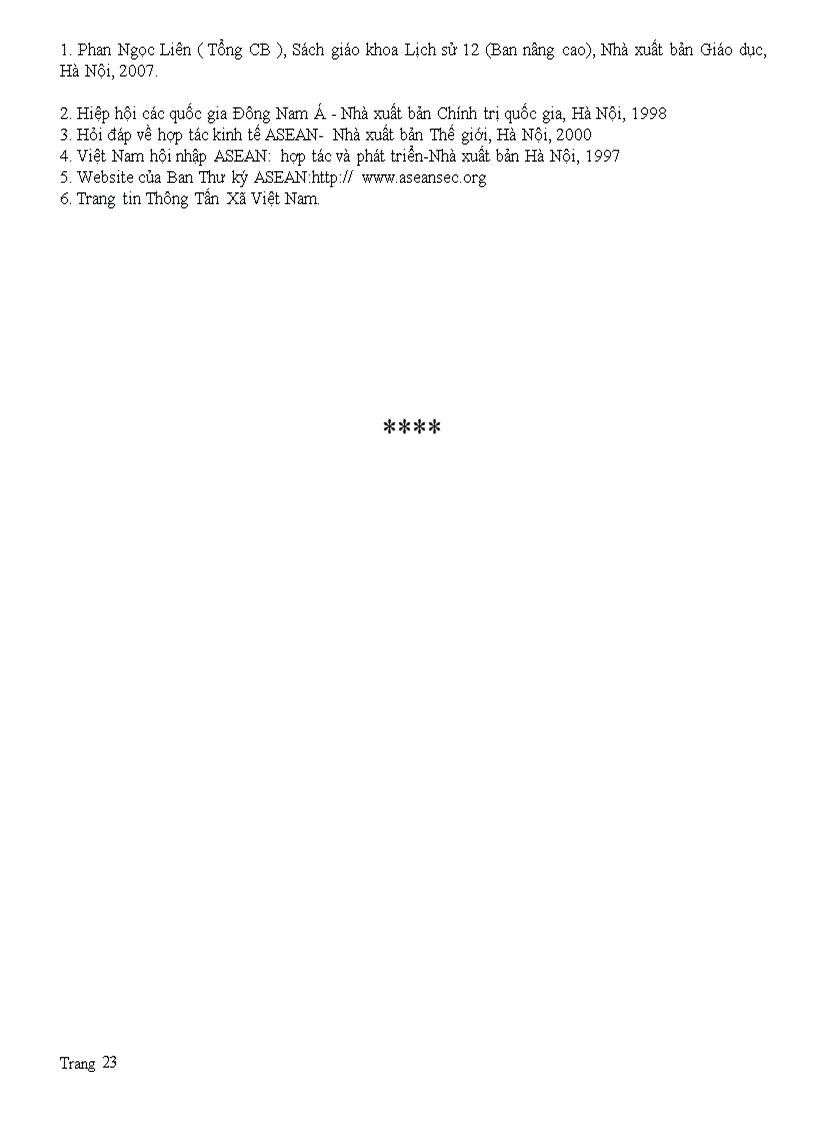 image for page Quan hệ giữa Việt Nam Asean